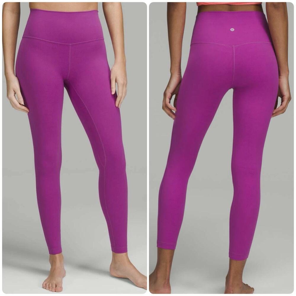 Lululemon Align High Rise Leggings Vivid Plum Purple Full Length 25” Size 4